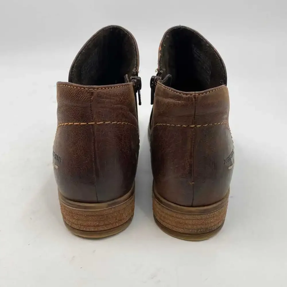 Josef Seibel Brown Leather Bootie | EU39 Regular for Women